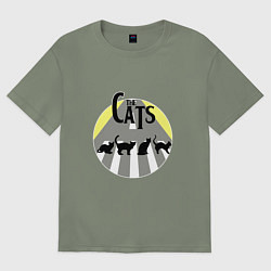 Футболка оверсайз женская The Cats, цвет: авокадо