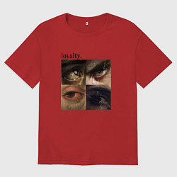 Женская футболка оверсайз Искусство и глаза