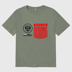 Женская футболка оверсайз Boxing federation of Russia