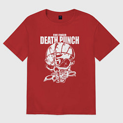 Женская футболка оверсайз FFDP skull