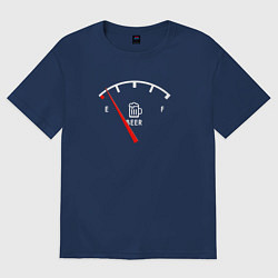 Женская футболка оверсайз Нужно заправиться пивом