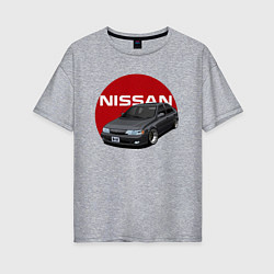 Женская футболка оверсайз Nissan B-14