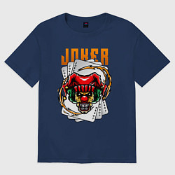 Женская футболка оверсайз Злой джокер