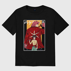 Женская футболка оверсайз Kumatetsu and Ren art