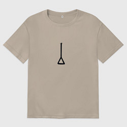 Женская футболка оверсайз Хвостик Почита