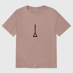 Женская футболка оверсайз Хвостик Почита