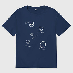 Женская футболка оверсайз BTS - Permission to Dance