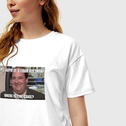 Футболка оверсайз женская Office - Its your birthday, цвет: белый — фото 2