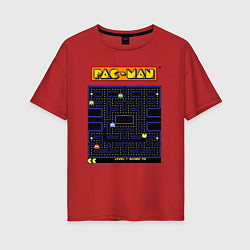 Женская футболка оверсайз Pac-Man на ZX-Spectrum