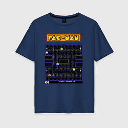 Женская футболка оверсайз Pac-Man на ZX-Spectrum