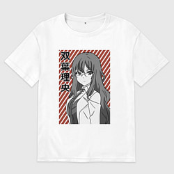 Женская футболка оверсайз Милая Рио Футаба