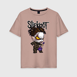 Женская футболка оверсайз Slipknot - art