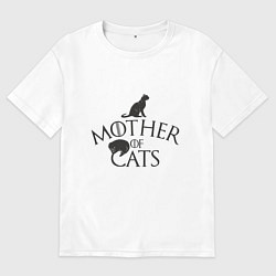 Женская футболка оверсайз Мать котов