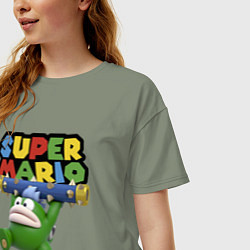 Футболка оверсайз женская Super Mario - Spike - Character, цвет: авокадо — фото 2