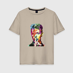 Женская футболка оверсайз David Bowie singer
