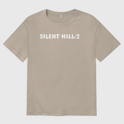 Женская футболка оверсайз Silent hill 2 remake logo