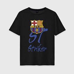 Женская футболка оверсайз Barcelona - Spain - striker