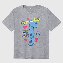 Женская футболка оверсайз Lumpy