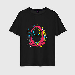 Женская футболка оверсайз Squid game colors