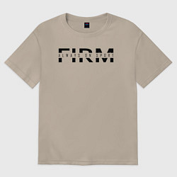 Футболка оверсайз женская FIRM - Always in sports, цвет: миндальный