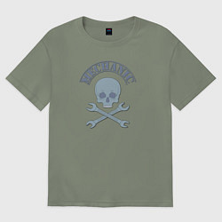 Женская футболка оверсайз Механика