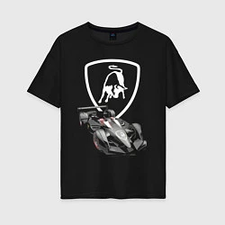Женская футболка оверсайз Lamborghini F1 - Italy