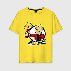 Женская футболка оверсайз Vault boy - nuka cola