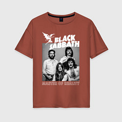 Женская футболка оверсайз Black Sabbath rock
