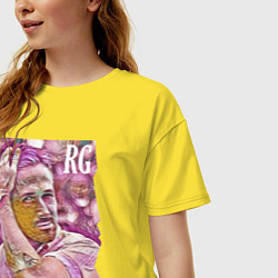 Футболка оверсайз женская Ryan Gosling - film actor, цвет: желтый — фото 2