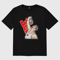 Женская футболка оверсайз Сталин за зож