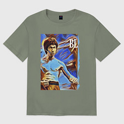 Женская футболка оверсайз Брюс Ли - celebrity - джиткундо