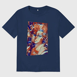 Женская футболка оверсайз Йошикаге Кира - серийный убийца