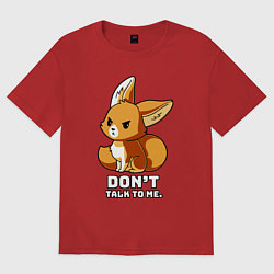 Футболка оверсайз женская Offended fox, цвет: красный