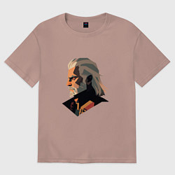 Футболка оверсайз женская The Witcher, цвет: пыльно-розовый
