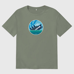 Женская футболка оверсайз Чуть-чуть герой Варяг