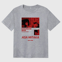 Женская футболка оверсайз Аса Митака - devil