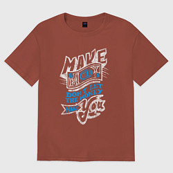 Женская футболка оверсайз Делай деньги и не позволяй им делать тебя