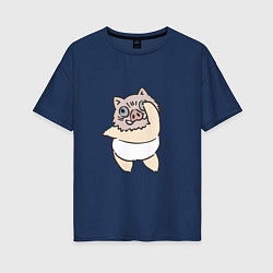 Женская футболка оверсайз Иноске в танце - Клинок, уничтожающий демонов