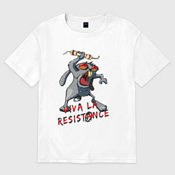 Женская футболка оверсайз La resistance