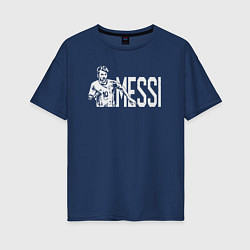 Женская футболка оверсайз Football Messi