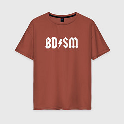Женская футболка оверсайз BDSM мем