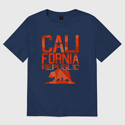Футболка оверсайз женская Republic California, цвет: тёмно-синий