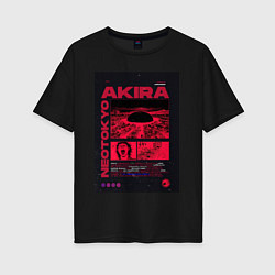 Женская футболка оверсайз Akira poster