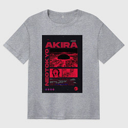 Женская футболка оверсайз Akira poster