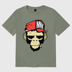 Футболка оверсайз женская Monkey Swag, цвет: авокадо