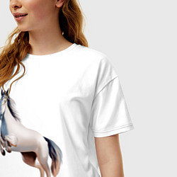 Футболка оверсайз женская Ирландская спортивная, цвет: белый — фото 2