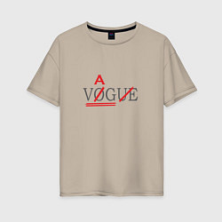 Женская футболка оверсайз VAG not VOGUE