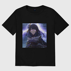 Футболка оверсайз женская Raiden love, цвет: черный