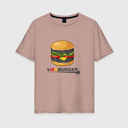 Женская футболка оверсайз VAGburger tyres