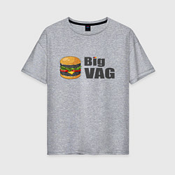 Женская футболка оверсайз Big VAGodroch
